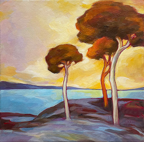 Jean Sher - Sunset Sky over Bay