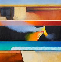 Jules Sher Earth_ Fire_ Water - Triptych