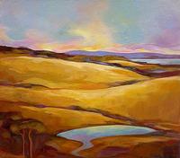 Jean Sher Late Evening Clouds over Summer Hills
