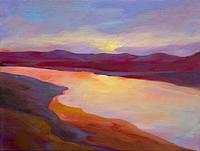 Jean Sher Sunset River Reflections