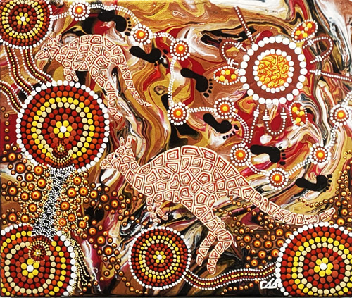 Colin Jones - Kangaroos at Sunset