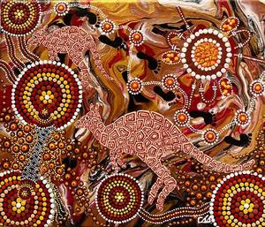 Colin Jones Kangaroos at Sunset