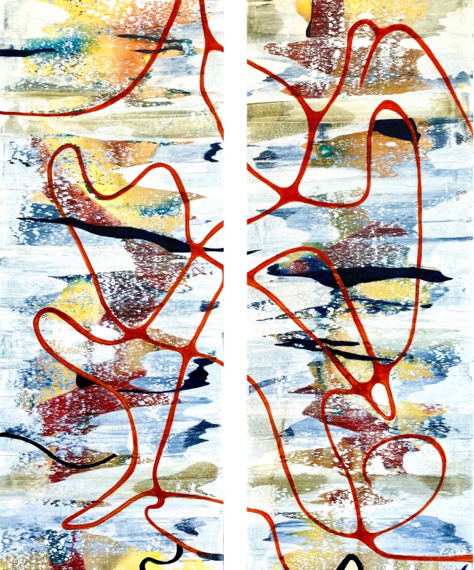One Chapter Next Chapter diptych - SIEGLINDE VAN DAMME