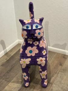 LESLIE SAFARIK Purple Flower Power