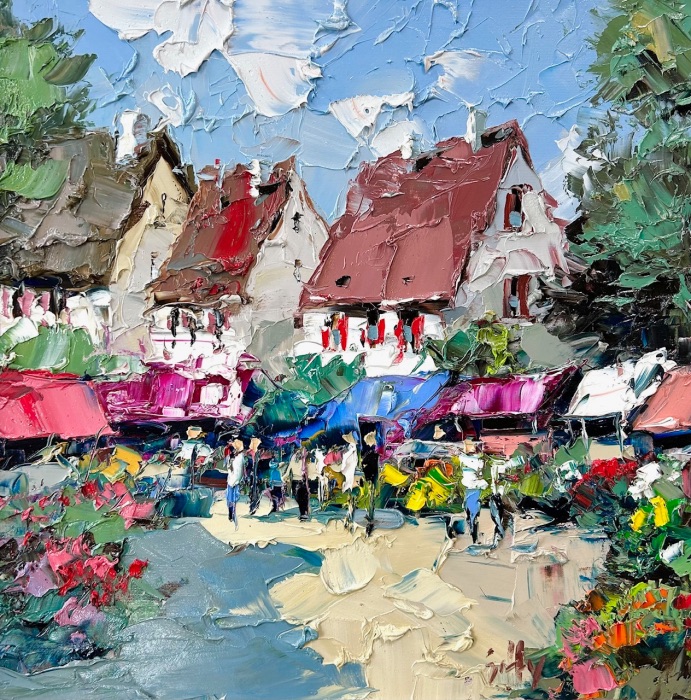 Browsing The Flower Market - Frank Getty