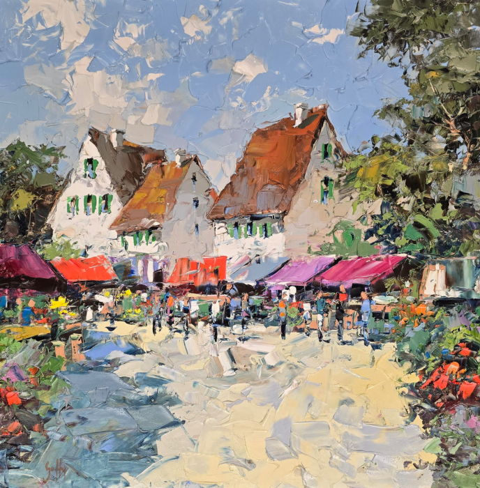 Afternoon At The Flower Market - Frank Getty