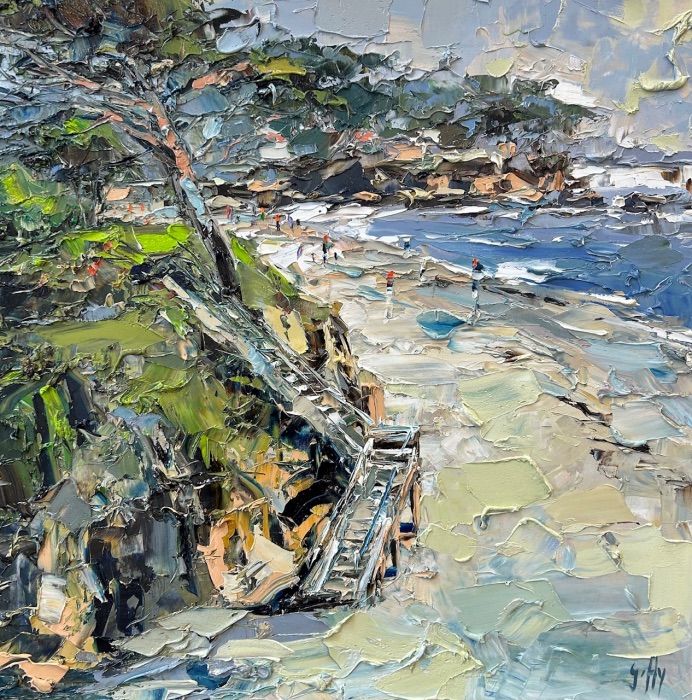 Leisurely Day At Carmel Beach - Frank Getty