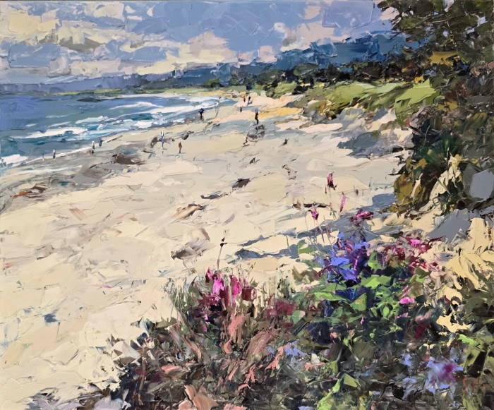 Leisurely Stroll Along Carmel Beach - Frank Getty