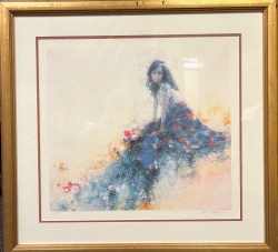 Young Girl In Checked Dress