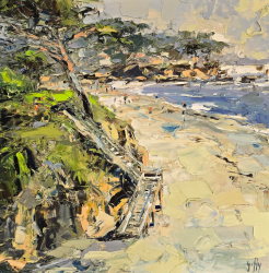 Frank Getty Leisurely Day At Carmel Beach