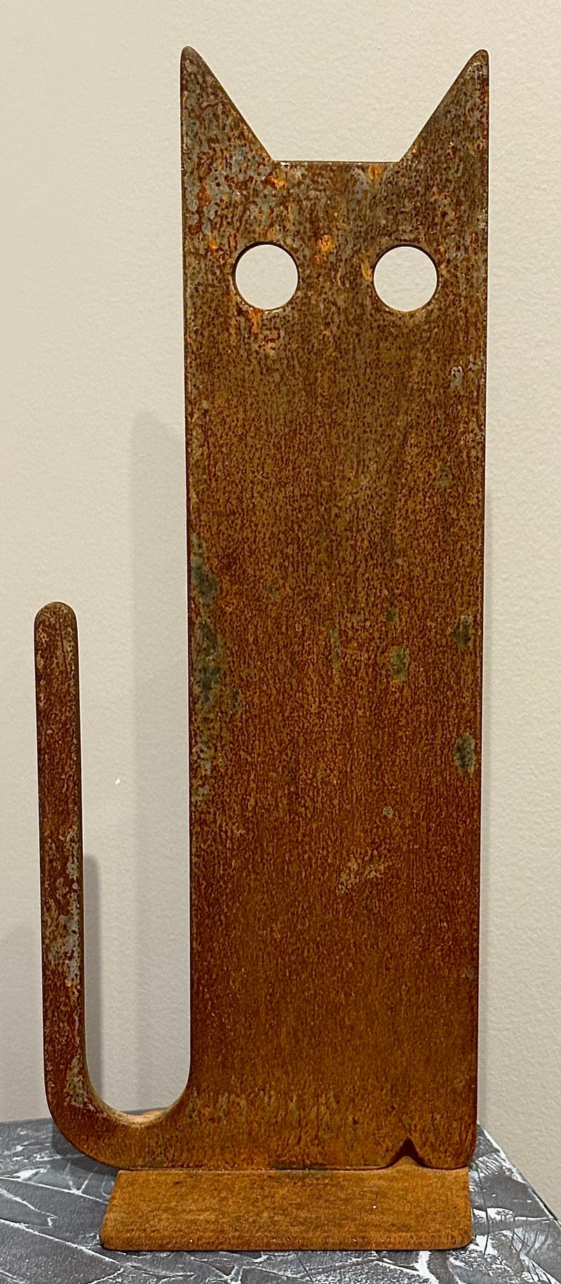 Tall Rusty Cat Small Plate - Jeffie  Brewer