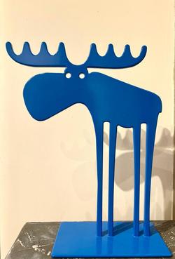 Jeffie  Brewer Blue Moose Small Plate