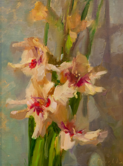 Summer Gladiola by Roberta Goschke at Sylvan Gallery - ROBERTA GOSCHKE