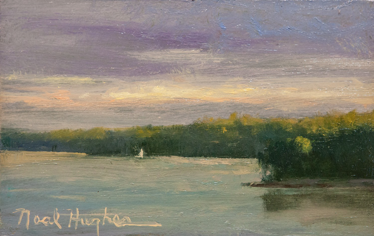 Evening Sail_ Islesboro by Neal Hughes at Islesboro - NEAL HUGHES