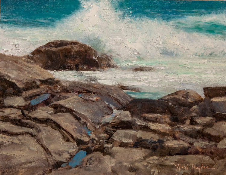 Pemaquid Breakers by Neal Hughes at Sylvan Gallery - NEAL HUGHES
