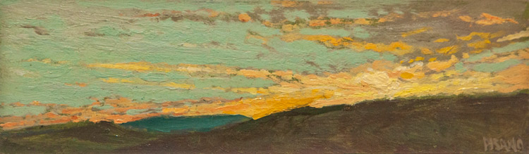 Blue Ridge Sunset by Crista Pisano at Sylvan Gallery - CRISTA PISANO
