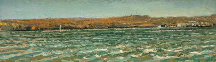 Choppy Hudson by Crista Pisano at Sylvan Gallery - CRISTA PISANO