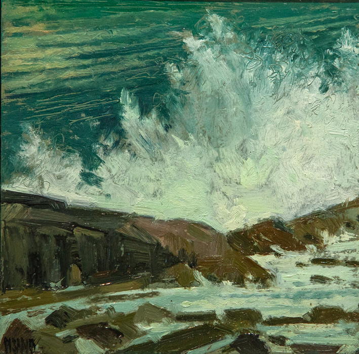 Clash at Pemaquid by Crista Pisano at Sylvan Gallery - CRISTA PISANO