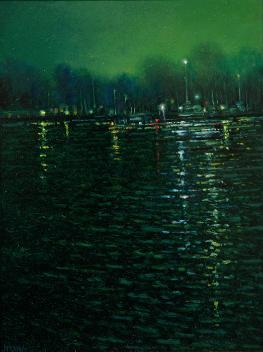 Harbor Lights by Crista Pisano at Sylvan Gallery - CRISTA PISANO