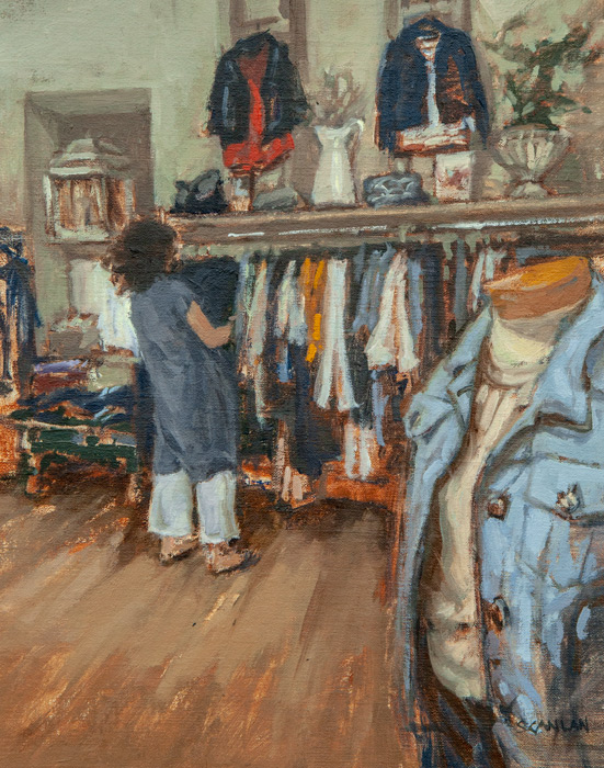 Keeper of the Cloth at In The Clover by Ann Scanlan at Sylvan Gallery - ANN SCANLAN