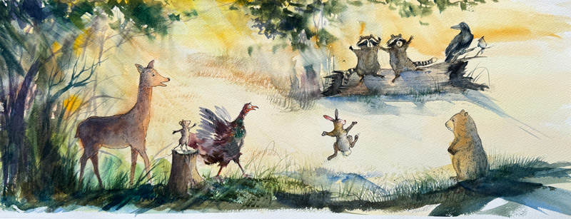 A Sunrise Conversation by Laura Winslow at Sylvan Gallery - LAURA WINSLOW