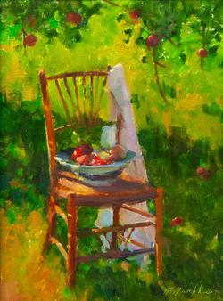 ROBERTA GOSCHKE Under the Apple Tree by Roberta Goschke at Sylvan Gallery