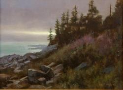 NEAL HUGHES Misty Horizon Pemaquid by Neal Hughes