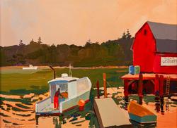 ROBERT NOREIKA Glen_s Lobster_ Bailey_s Island by Robert Noreika at Sylvan Gallery