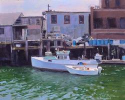 NEAL HUGHES Old Wharf by Neal Hughes at Sylvan Gallery