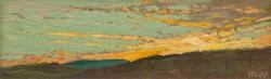 CRISTA PISANO Blue Ridge Sunset by Crista Pisano at Sylvan Gallery