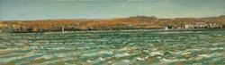 CRISTA PISANO Choppy Hudson by Crista Pisano at Sylvan Gallery
