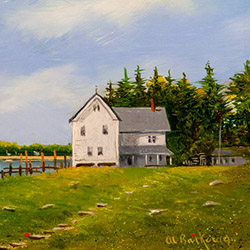 AL BARKER Fisherman_s House by Al Barker at Sylvan Gallery